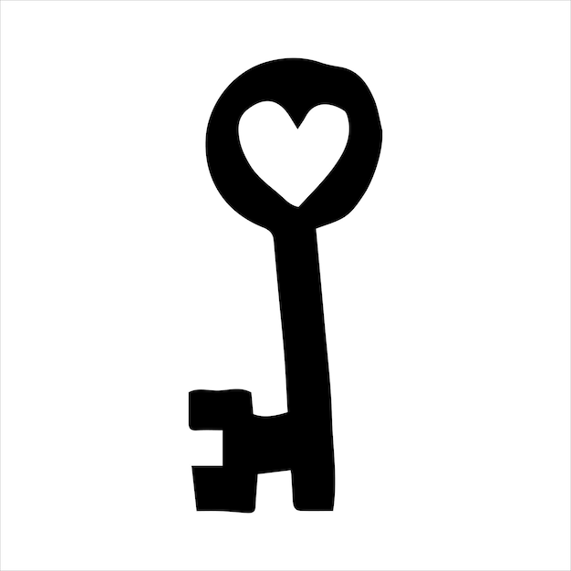 Cute vector illustration simple doodle style drawing home and heart symbol of selfisolation