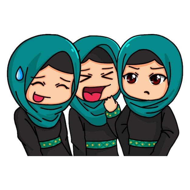 Cute Women Wearing Hijab