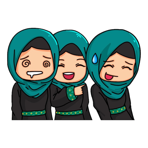 Cute Women Wearing Hijab