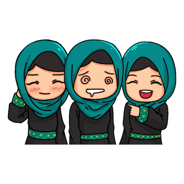 Cute Women Wearing Hijab