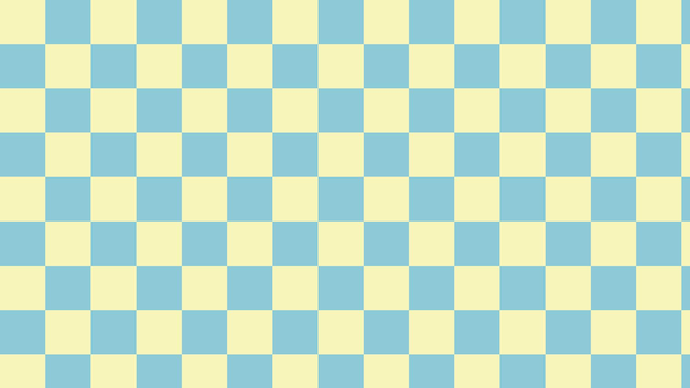 Cute yellow and blue big checkers gingham plaid aesthetic checkerboard wallpaper illustration perfect for wallpaper backdrop postcard background for your design