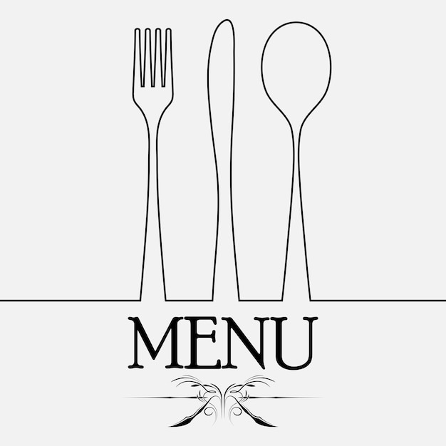 Cutlery black silhouette