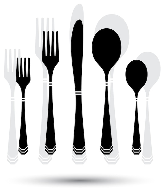 Cutlery black