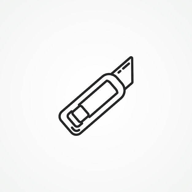 Cutter knife stationery knife icon cutter outline icon