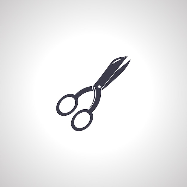 Cutting scissors icon cosmetic scissors icon