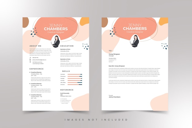 cv template curriculum vitae premium vector