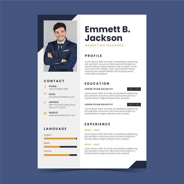 Cv template minimal