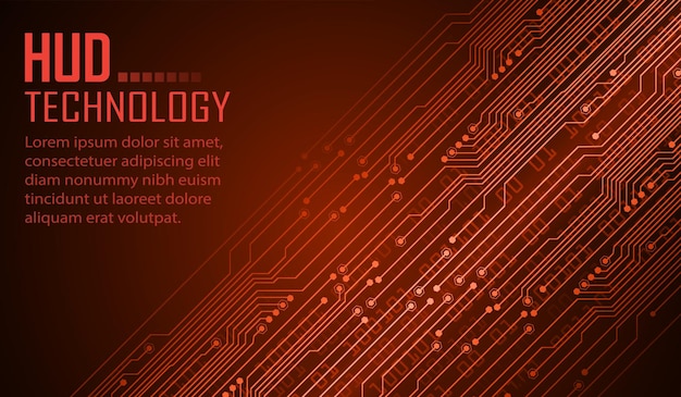 cyber circuit future technology concept background vector