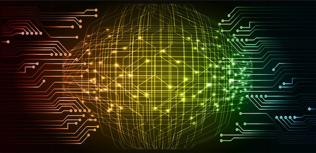 cyber circuit future technology concept background