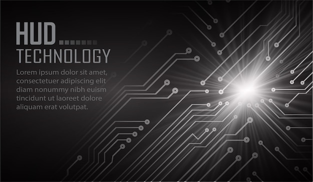 cyber circuit future technology concept background