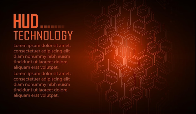 Vector cyber circuit future technology concept background