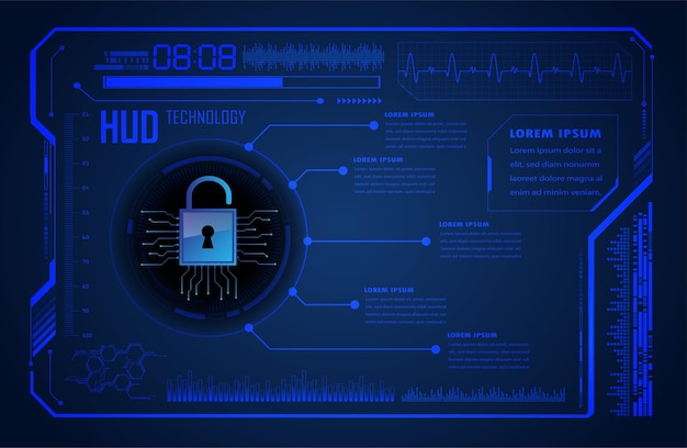 cyber circuit future technology concept background