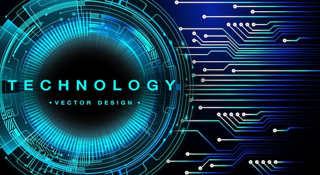 cyber circuit future technology concept background