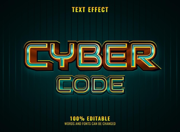 Cyber code hacker screen text effect