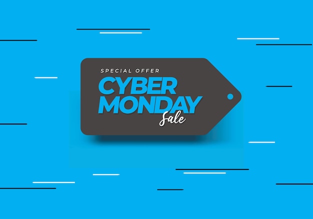 Vector cyber monday background celebrated on november 28