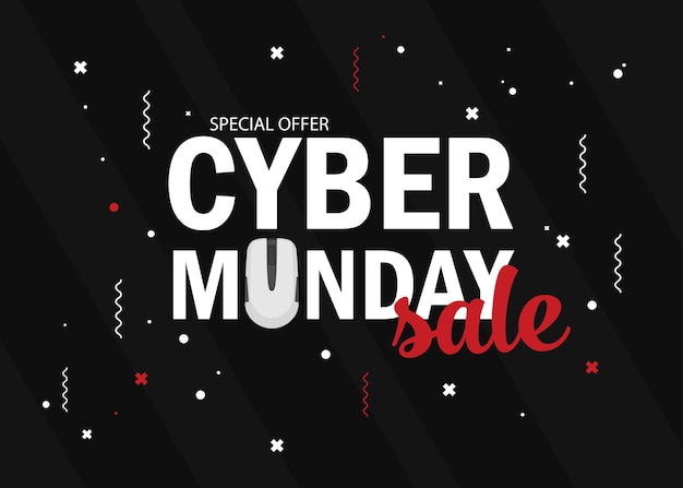 Cyber Monday background design EPS 10 vector illustration