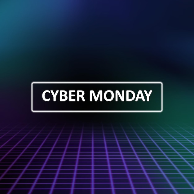 Vector cyber monday background