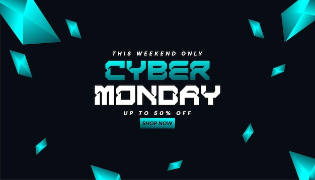 Vector cyber monday blow out sale crazy discounts poster template