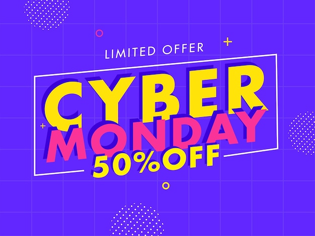 Cyber Monday design concept