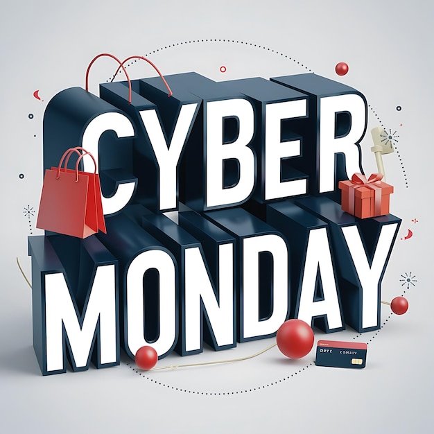 Vector cyber monday discount promotion social media graphics