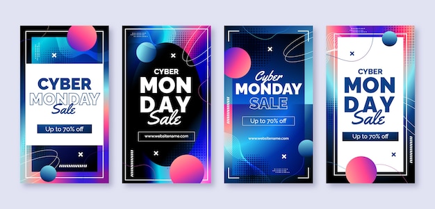 Cyber monday instagram stories collection