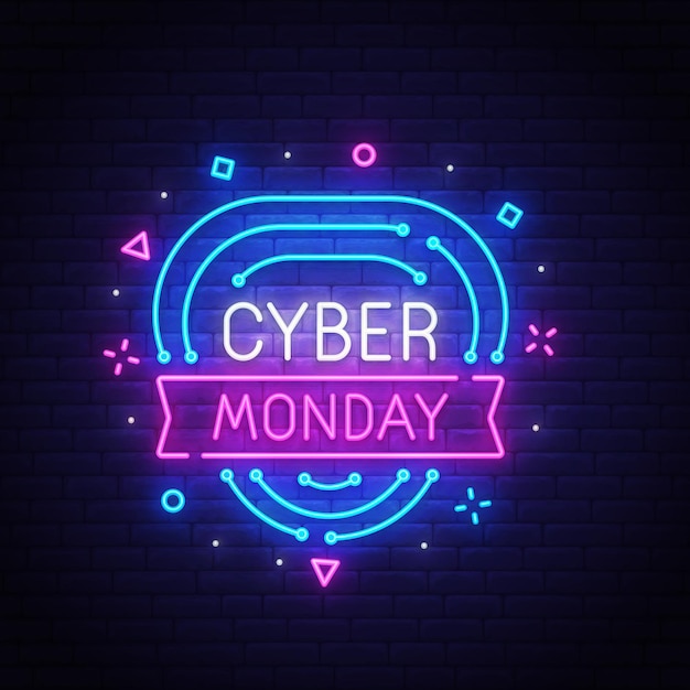 Cyber Monday neon sign