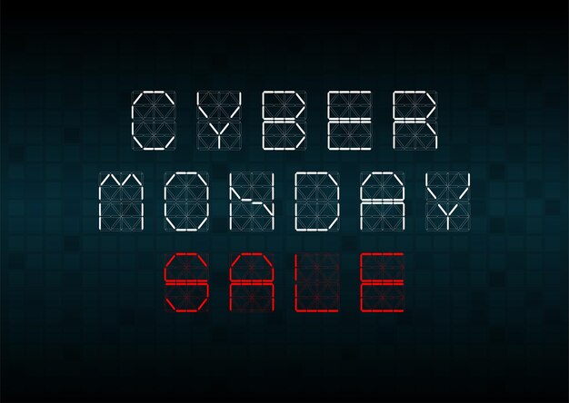 Vector cyber monday sale banner template design layout design end of season special offer banner vector