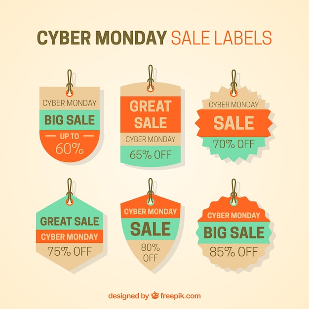 CYBER MONDAY SALE LABEL