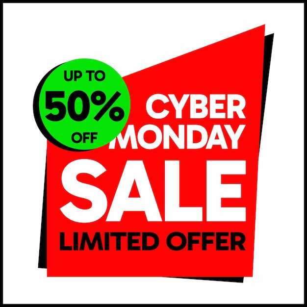 Cyber monday sale vector design