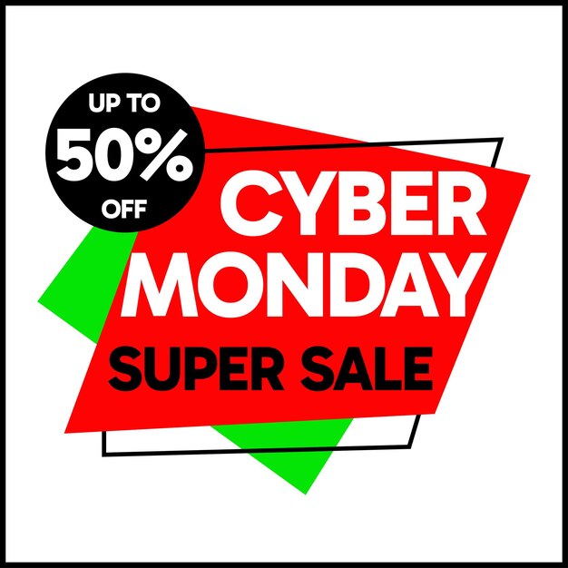 Cyber monday sale vector image design