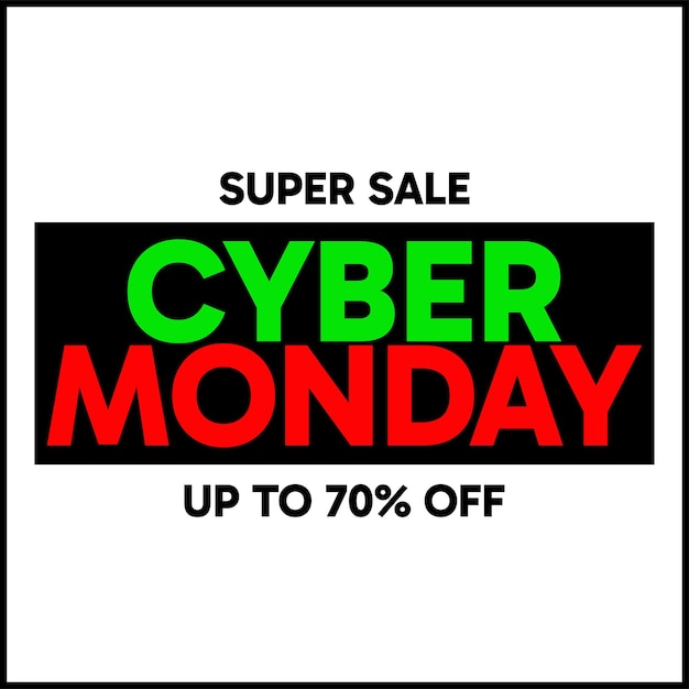 Cyber monday sale vector image design