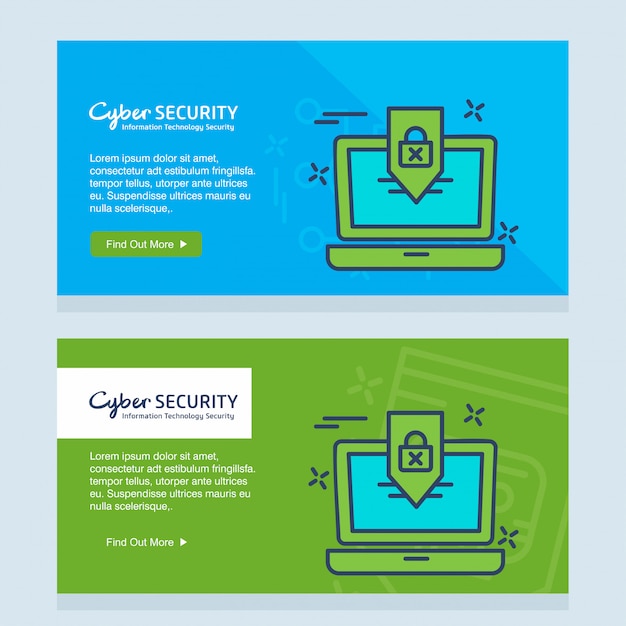 Cyber security creative design vector 