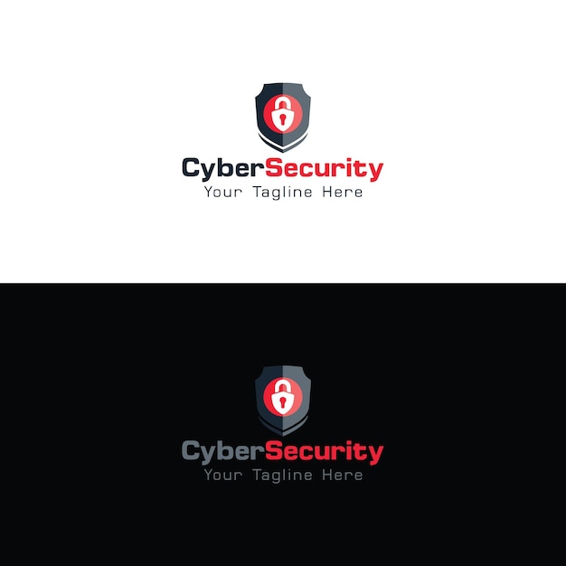 Vector cyber security logo design vector illustration