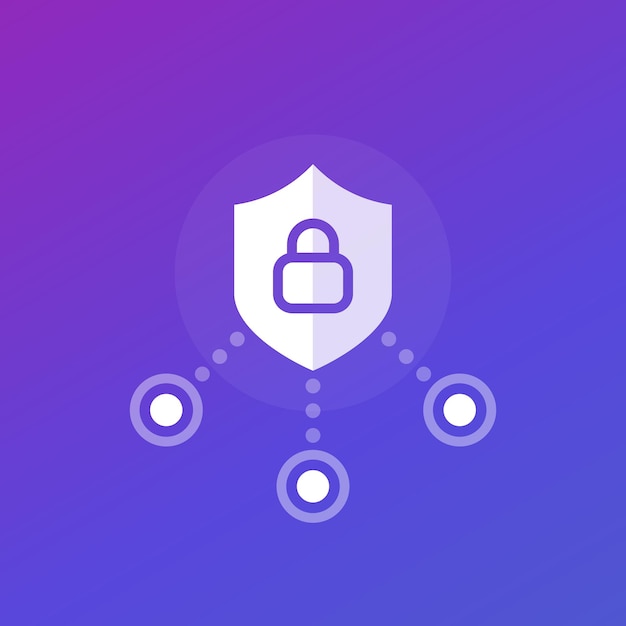 Cyber security vector icon design