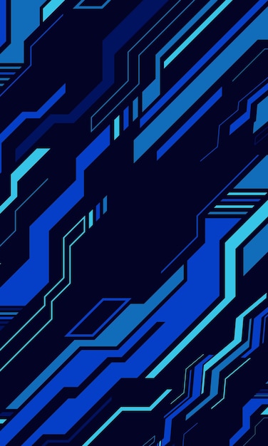 Cyberpunk technology digital blue abstract wallpaper