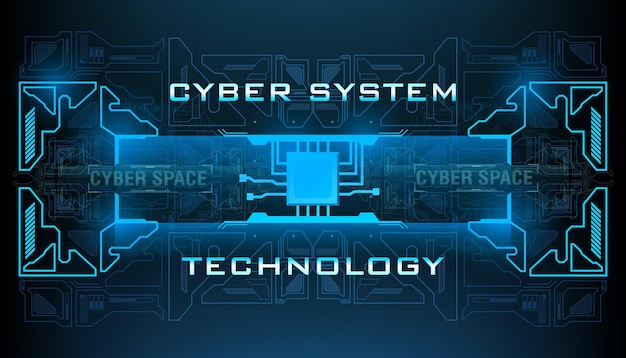 Cyberspace HUD interface background virtual reality technology screen