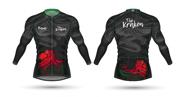 Vector cycle jersey shirt design