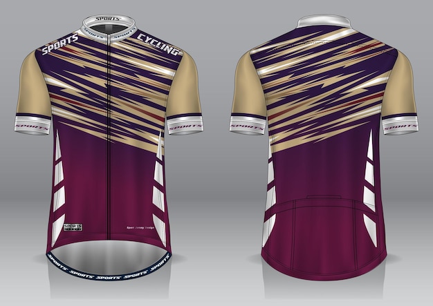 Cycling jersey mockup for uniform