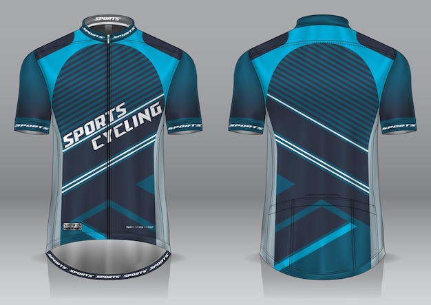 Cycling jersey mockup for uniform