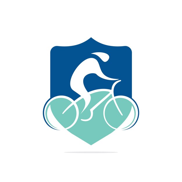 Cycling sports vector logo design