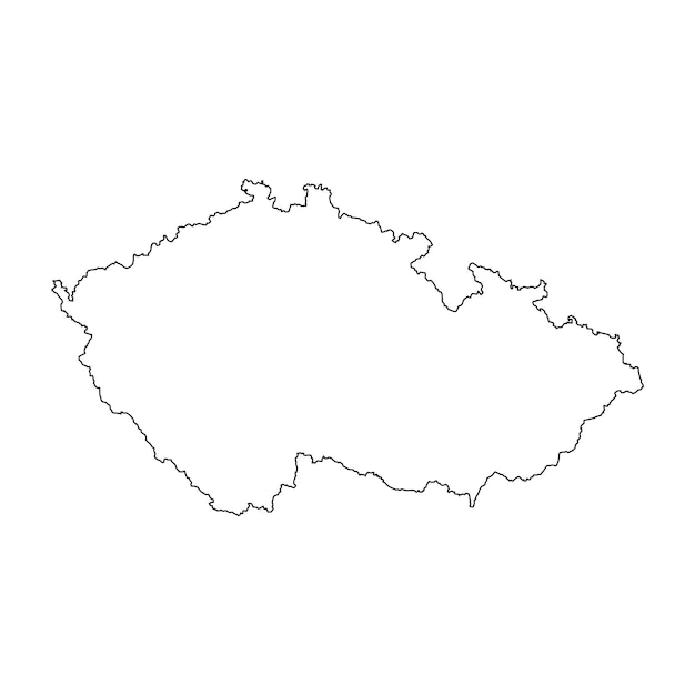 Czech map icon vector illustration design