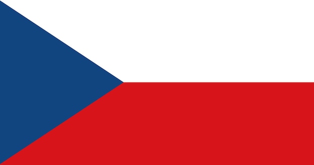 Vector czech republic flag in vector