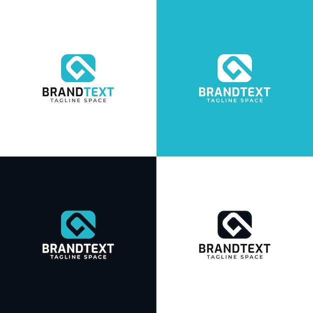 D letter creative logo design template