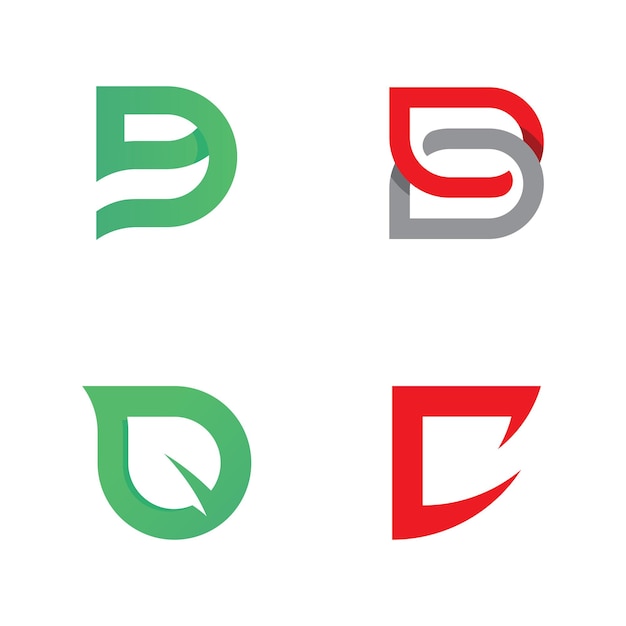 D letter icon design template Icon Vector Template elements Modern Corporate