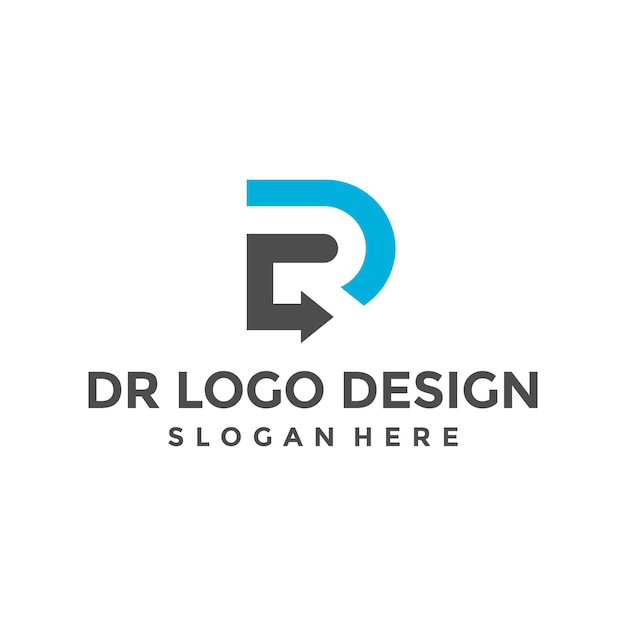 D and R letter Logo Design