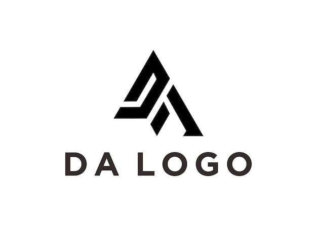 da logo design vector illustration