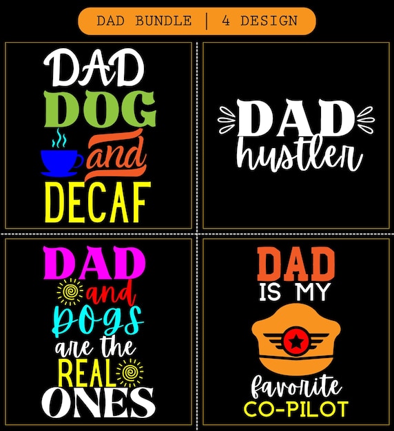 Dad svg bundle dad svg file dad svg cricut dad typography vector design