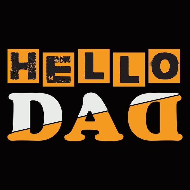 Dad t-shirt design vector template