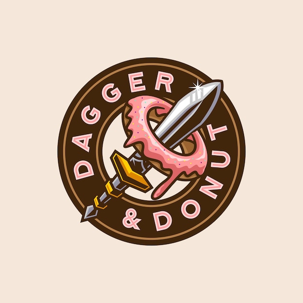 dagger donut badge