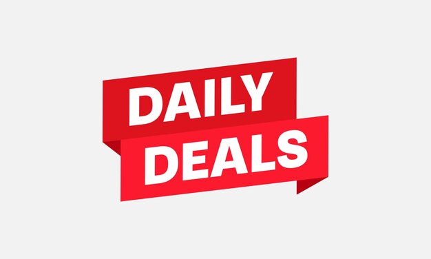 Vector daily deals sale logo banner